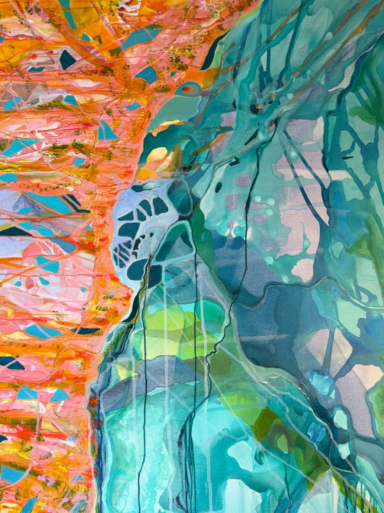 Coastal Perspective, 
60" x 48",
2025, 
Acrylic on canvas